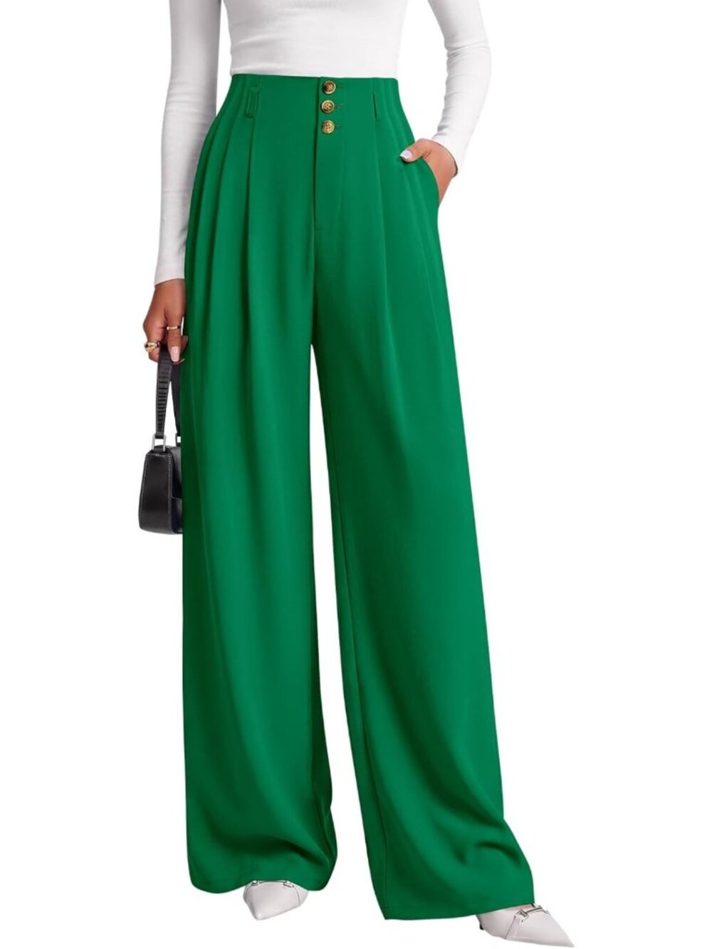 Chic Wide Leg Dress Pants for Women | Business Casual, Stylish & Comfortable